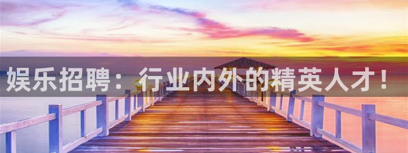 bg大游官网：娱乐招聘：行业内外的精英人才！